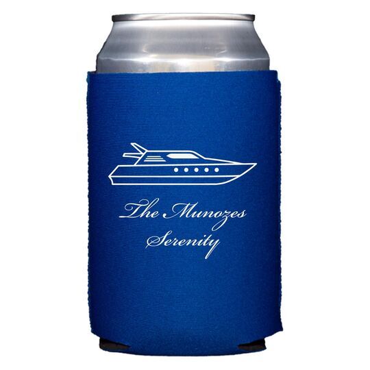 Outlined Yacht Collapsible Koozies